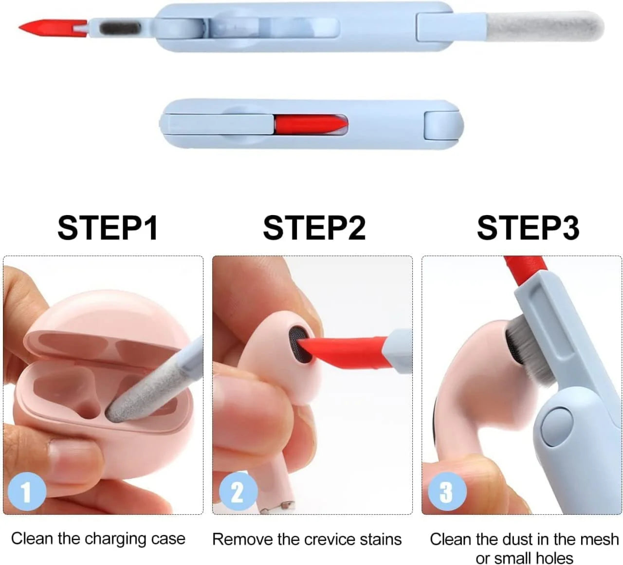 7-In-1 Electronics Cleaning Kit For Keyboard, Screen & Airpods