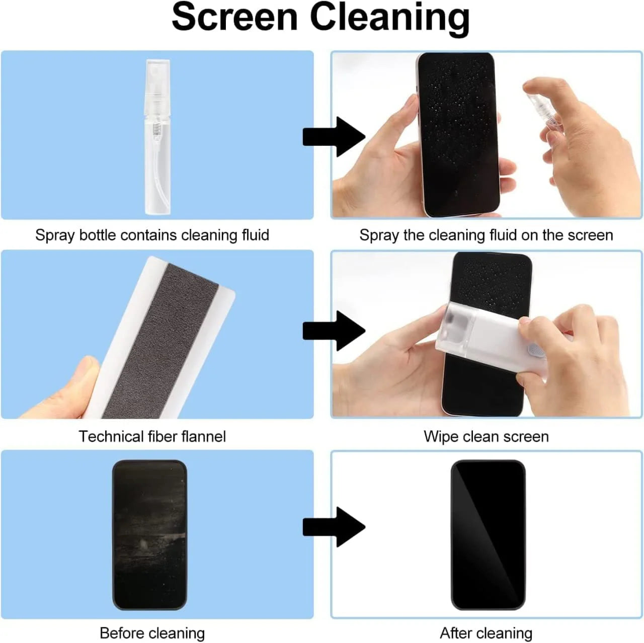 7-In-1 Electronics Cleaning Kit For Keyboard, Screen & Airpods